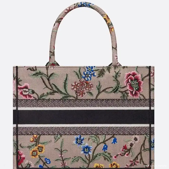 Cheap Fleurs Tote Petites Dior Canvas Book Motif Pink 0421 Luxury